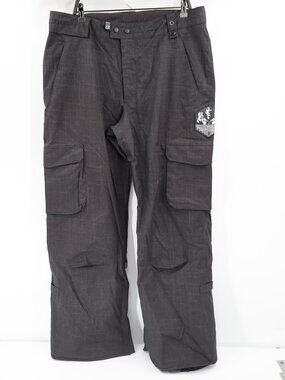 Burton Snowboard Pants Mens XL L33.5 The White Collection Cargo pant ski vented